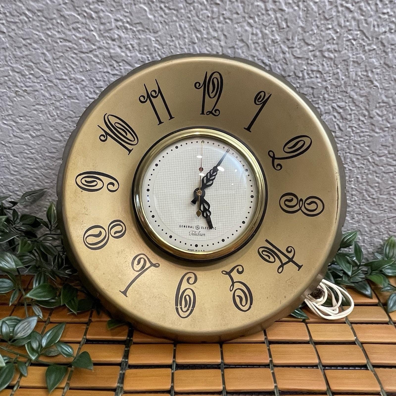 Vintage 1950s Telechron Ge Electric Clock - Etsy