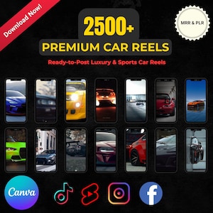 2500+ Viral Car Reels – Sports Cars, Supercars, and Luxury Car Videos for Instagram, TikTok, YouTube Shorts, Reels, and Auto Pages