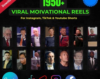 1950+ virala motivationsvideor: Innehåll i sociala medier (digital nedladdning)