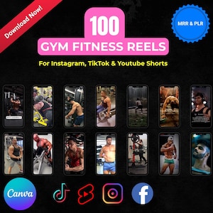 100 motivatierollen voor gym en fitness: videobundel sociale media (master doorverkooprechten)