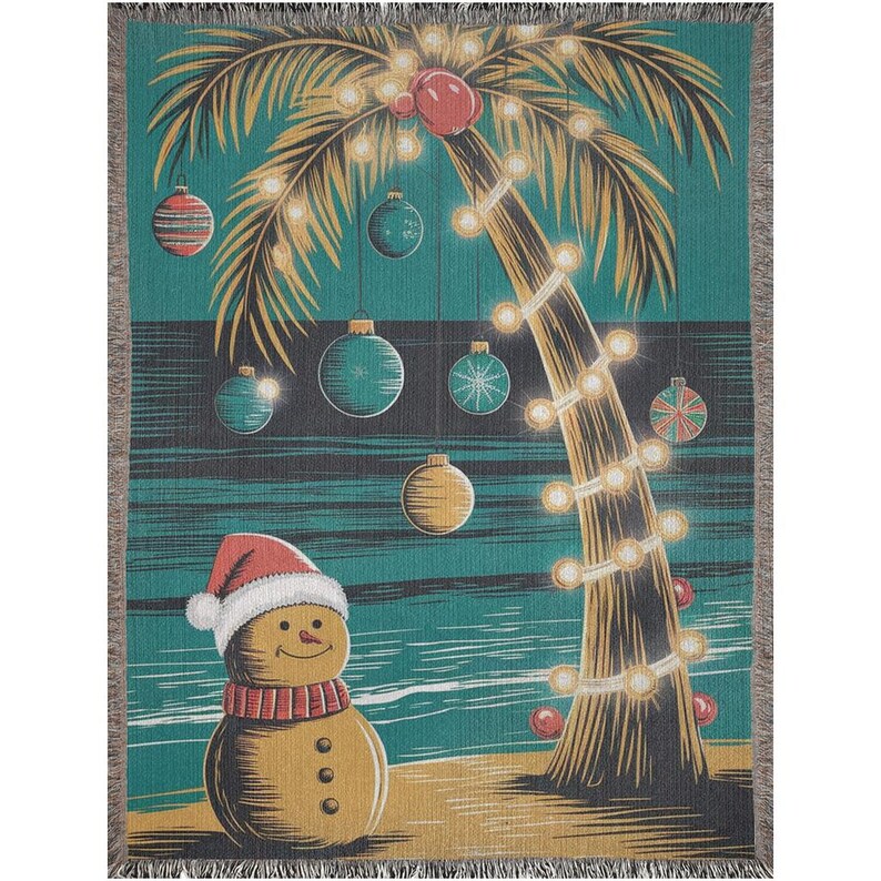 Haiti Afro Christmas Personalized Beach Blanket Festive Vibes LT7 main image 1