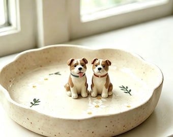 Personalized Dog Jewelry Ring Dish, Custom Pet Ring Dish,Dog Anniversary Gift