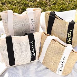 Beach bag personalized,Custom straw bags,Burlap Tote Bag,Bridal shower bag,Bridesmaid Gifts Bags,Wedding Gift,Beach Bag Bachelorette party