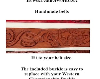 Medusa Snake Head belt - made to fit.