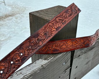 Floral Leather Belt made on March 8th, 2026