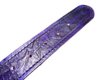 Feather Belt - Hand Carved - Custom made for you