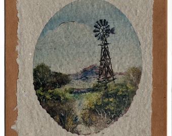 Old Windmill Card