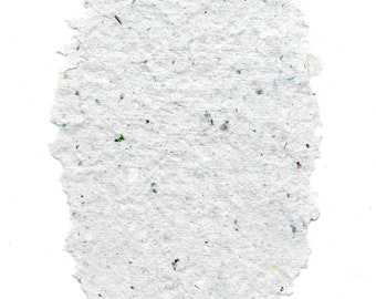 Handmade Paper Ovals from Recycled Books