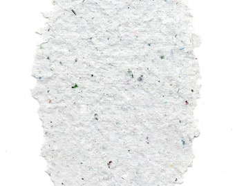 Handmade Paper Ovals from Recycled Books