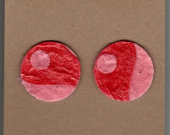 Unique Handmade Recycled Paper Earrings