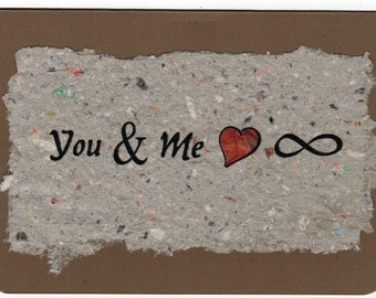 You and Me Love Infinity Card