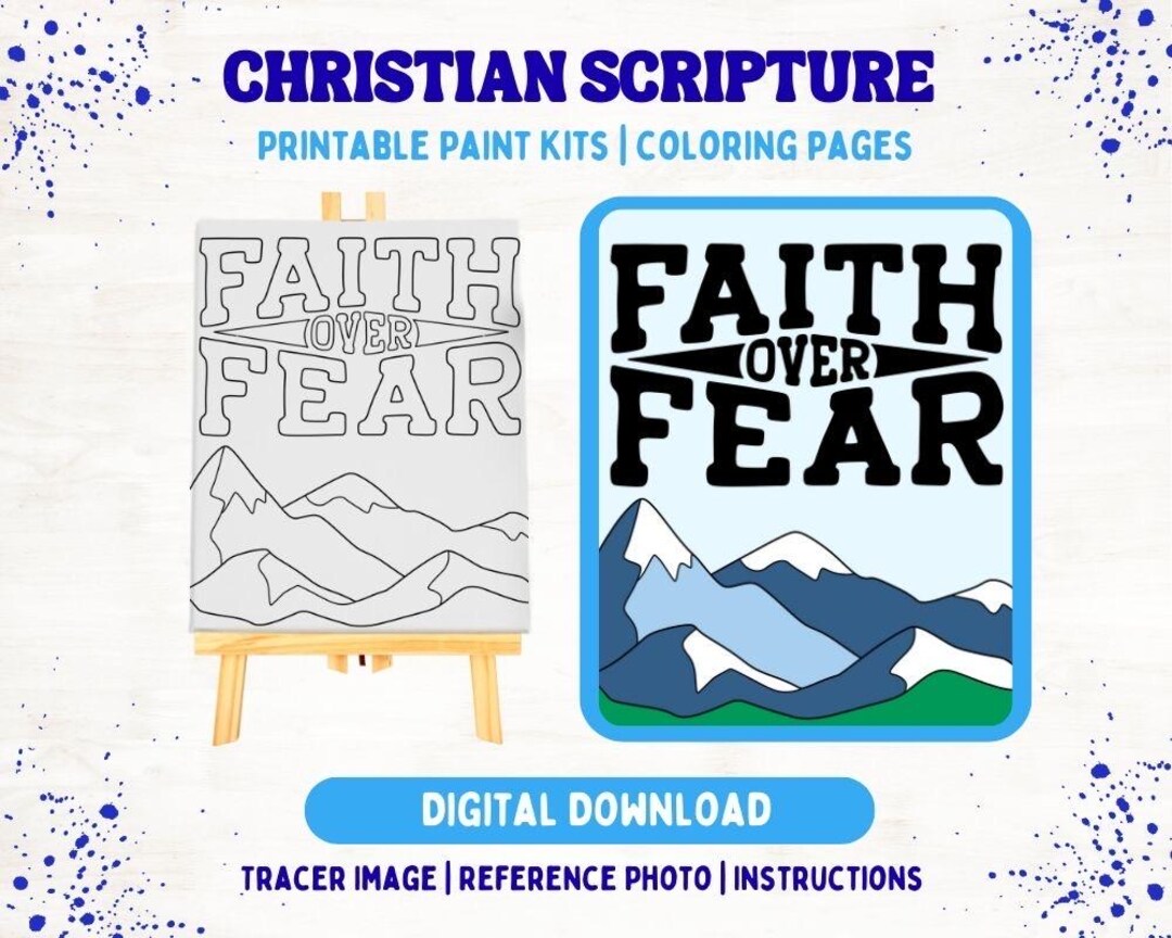 Christian Sip N Paint or Coloring Page Download | Christian Faith ...