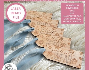 Mindful Gift Tag Laser File, Read Need Want Wear SVG PDF (Digital Download)