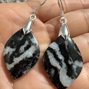 natural Zebra Jasper Earrings