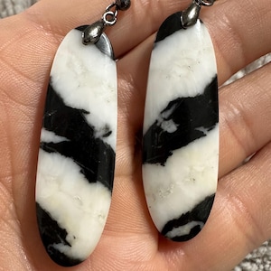 natural Zebra Jasper Earrings