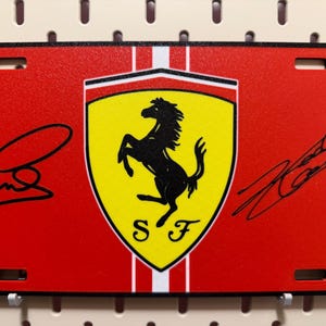 F1 Team License Plate - 3D Printed with Replica Autographs - 2026 image 3
