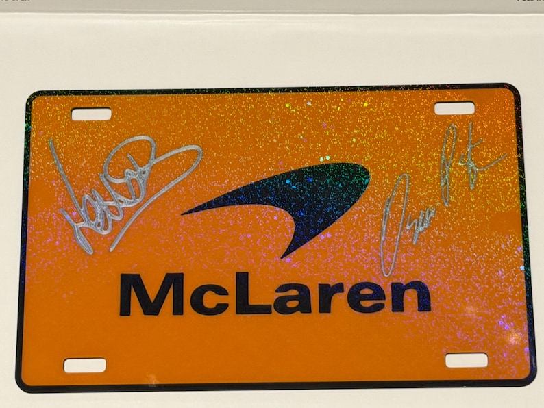F1 Team License Plate - 3D Printed with Replica Autographs - 2026 image 16