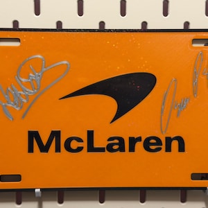 F1 Team License Plate - 3D Printed with Replica Autographs - 2026 image 13
