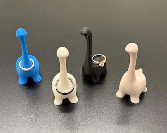 Jurassic Jewelry Organizer - Quirky Dinosaur Ring Holder - Novelty Stand for Style Savvy - Dino Delight Ring Holder - Fun 3D Printed Dino