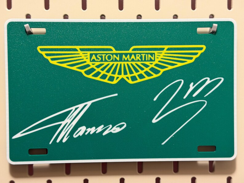 F1 Team License Plate - 3D Printed with Replica Autographs - 2026 image 15