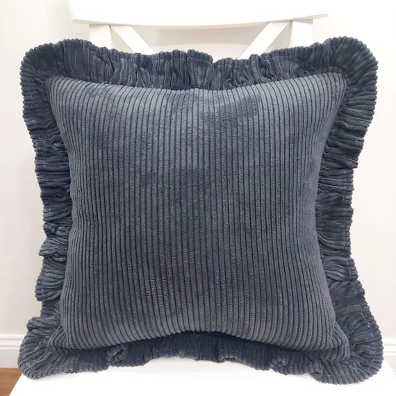 Soft Velvet Pillow with Frill - Velvet Frill Pillow - Exclusive pillows - Decorative Pillow - Sofa or Bed Cushion - Multicolor Pillow