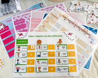 Cuadro de recompensas A4 / ¡Anime a su hijo a adoptar comportamientos positivos con este cuadro de motivación!