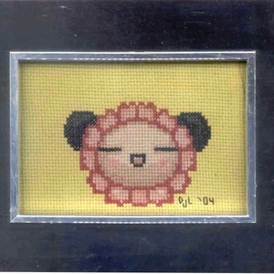 Fertige Kreuzstichpackung: Pucca Flower Gesicht