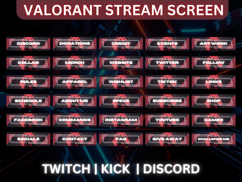 Game Animated Stream Overlay | Twitch Overlay Package | Twitch Animated ...