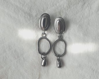 Dakota Earrings | Stainless Steel, Western, Bolo Inspired, Dangle Earrings