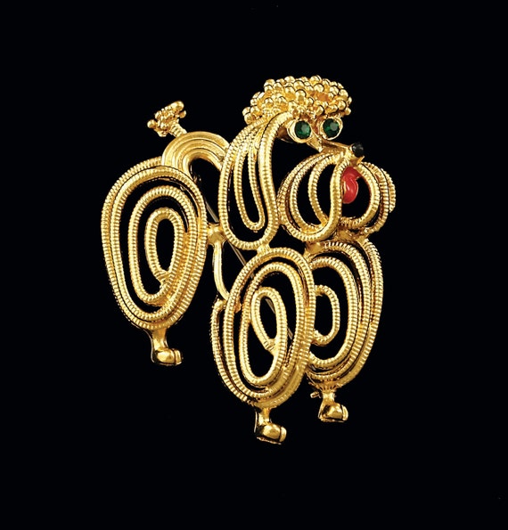 Unsigned Coro Poodle Brooch