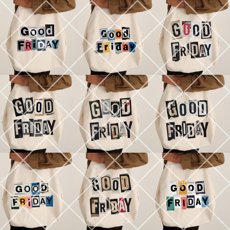 Good Friday Letters PNG: Magazine Cutout Alphabet (digital Download) - Etsy