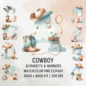 Alfabeto de vaquero, diseños PNG de letras de rodeo occidental, salvaje oeste rústico, tipografía country western, alfabeto de sombrero de vaquero, western vintage