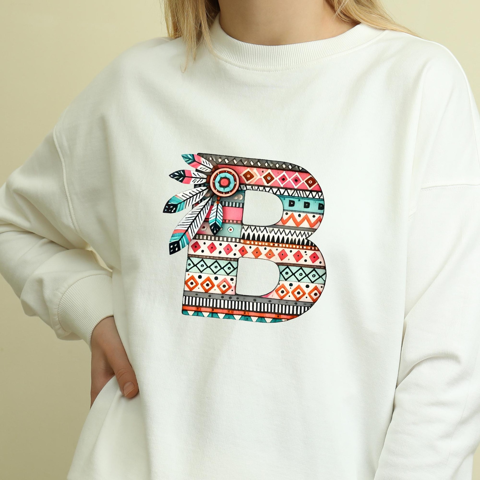 Tribal Alphabet Clipart: Native American Pattern PNG Designs (digital ...