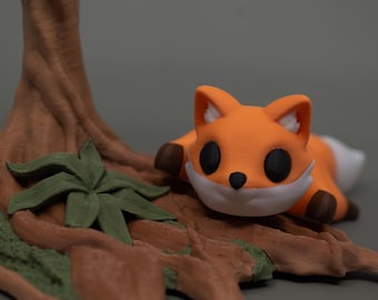 Articulated Fox Toy Fidget Gift | Desk Pet and Bookshelf Decoration
