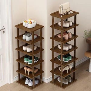 12 Tier Handmade Bamboo Shoe Rack| boot rack| Pure Bamboo |High quality shoe storage| Stackable DIY shelf |Entryway handmade Shoe Rack