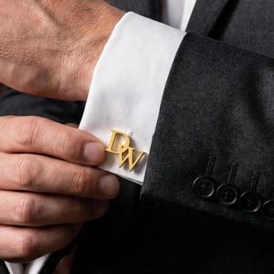 Personalized Groomsmen Gift, Groomsmen Cufflinks, Initial Cufflinks for Men, Wedding Gift, Cufflinks for Groom, Father, Best Men Proposal