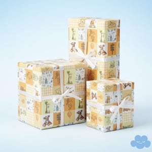 Pooh Wrapping Paper - Baby Shower, Birthday, Christmas