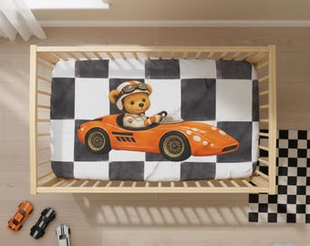 Babybedje teddybeer raceauto
