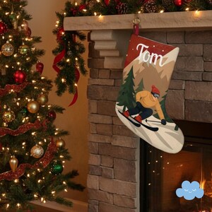 Gepersonaliseerde skikerstsok, aangepast vakantiedecor