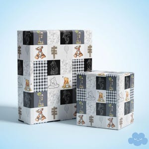Pooh Wrapping Paper - Nursery & Shower Gift Wrap