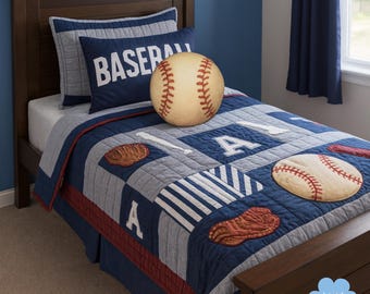 Baseball Pillow - Sports Room Decor