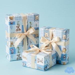 Pooh Wrapping Paper - Nursery & Shower Gift Wrap