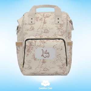 Personalisierter Winnie The Pooh Windelrucksack | Winnie Puuh Windeltasche | Pooh Windeltasche | Winnie Pooh Tasche | Winnie Puuh Kinderzimmer