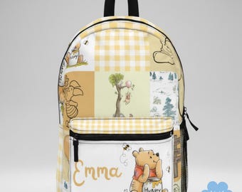 Zaino Winnie The Pooh Per Bambini 31x25x9 Cm: Borsa Asilo In Poliestere Rosa, Tema Make Believe, Leggero E Resistente