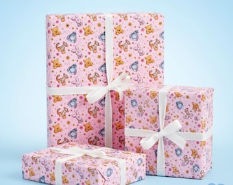 Papel de regalo personalizado de Winnie the Pooh: Baby Shower, cumpleaños, Navidad
