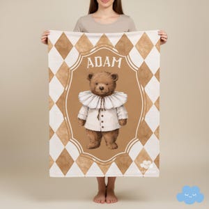 Manta de circo vintage personalizada