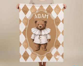 Personalized Vintage Circus Blanket