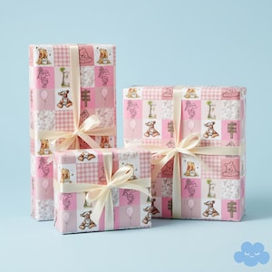 Pooh Wrapping Paper - Pink Gift Wrap