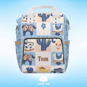 Personalized  Baby Cowboy Diaper Backpack | Cowboy Diaper Bag | Cowboy Nursery | Cowboy Baby Shower |  Cowboy | Nursery | Baby Shower