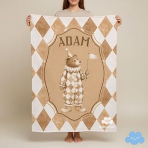 Manta de circo vintage personalizada